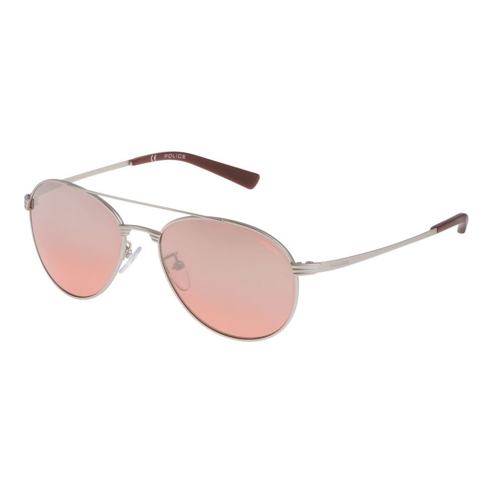 Police Gray Metal Sunglasses Police