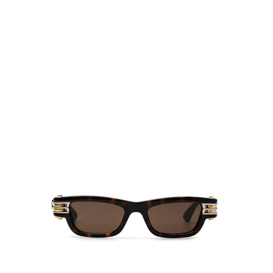 Bottega Veneta Brown Acetate Sunglasses Bottega Veneta