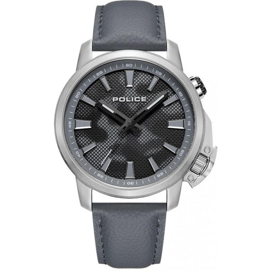 Police Gray Leather Watch