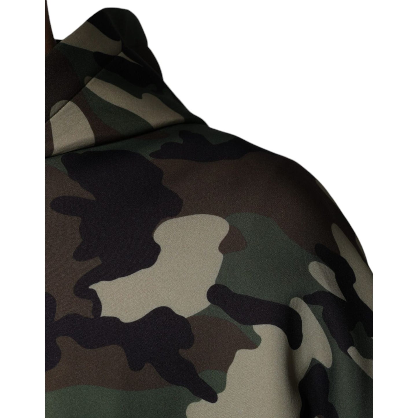 Dolce & Gabbana Multicolor Camouflage Hooded Sweatshirt Sweater