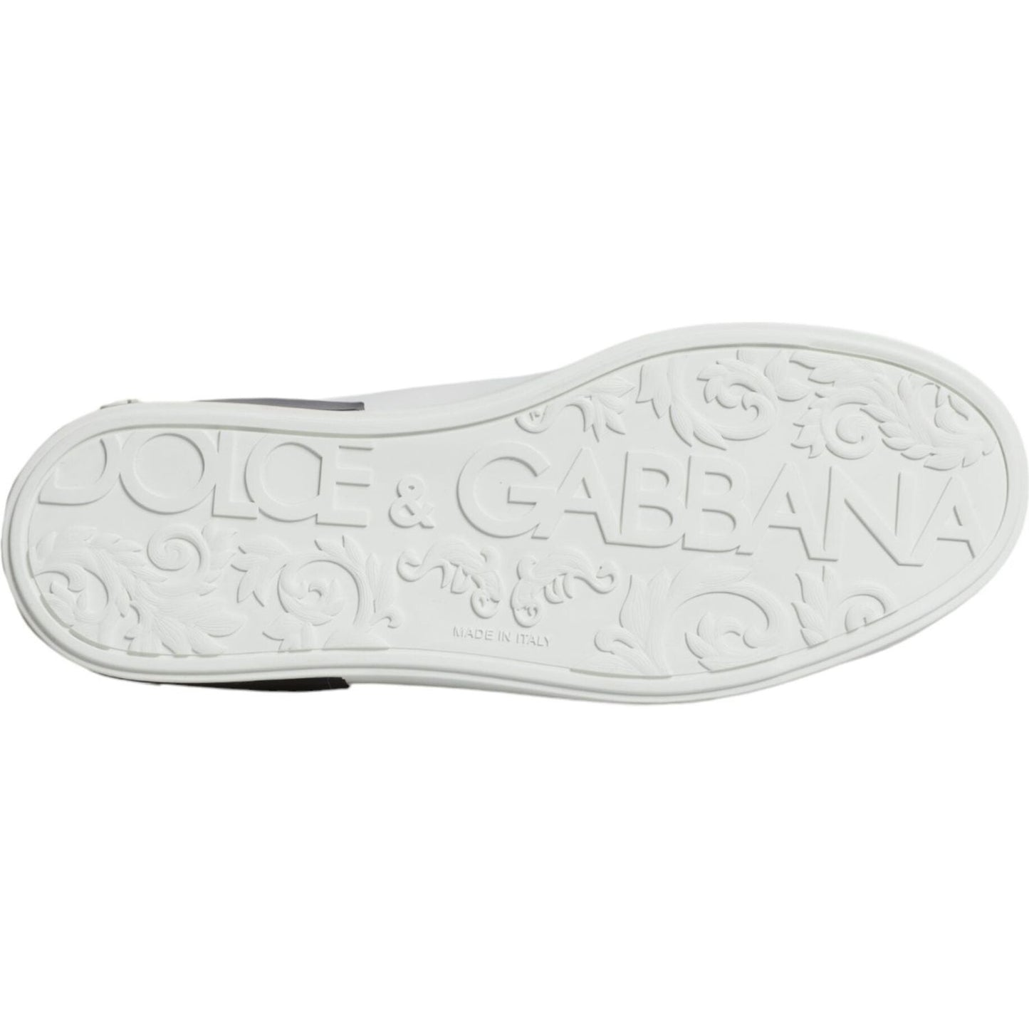 Dolce & Gabbana White Leather Logo Portofino Sneaker Shoes Dolce & Gabbana