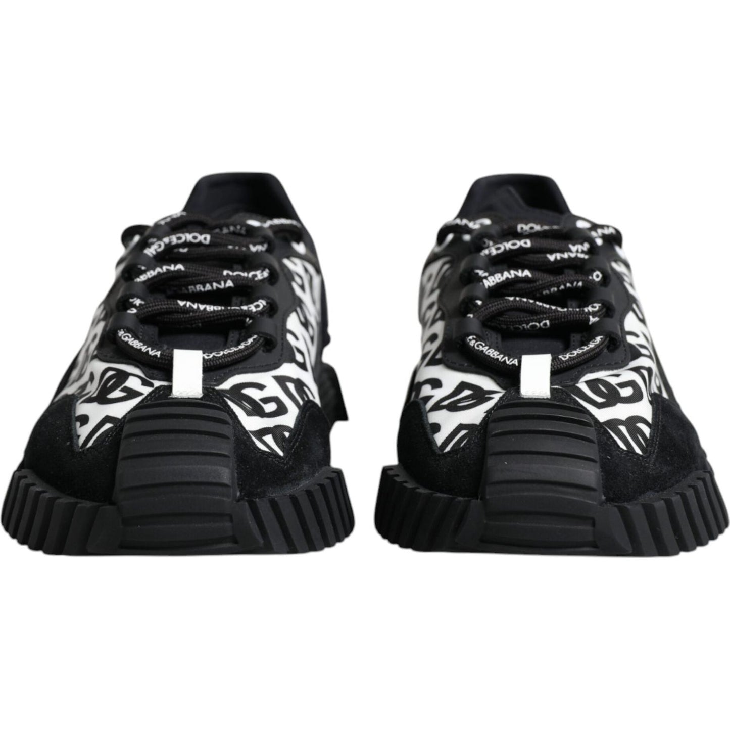 Dolce & Gabbana Black Logo Lace Up Low Top NS1 Sneakers Shoes Dolce & Gabbana