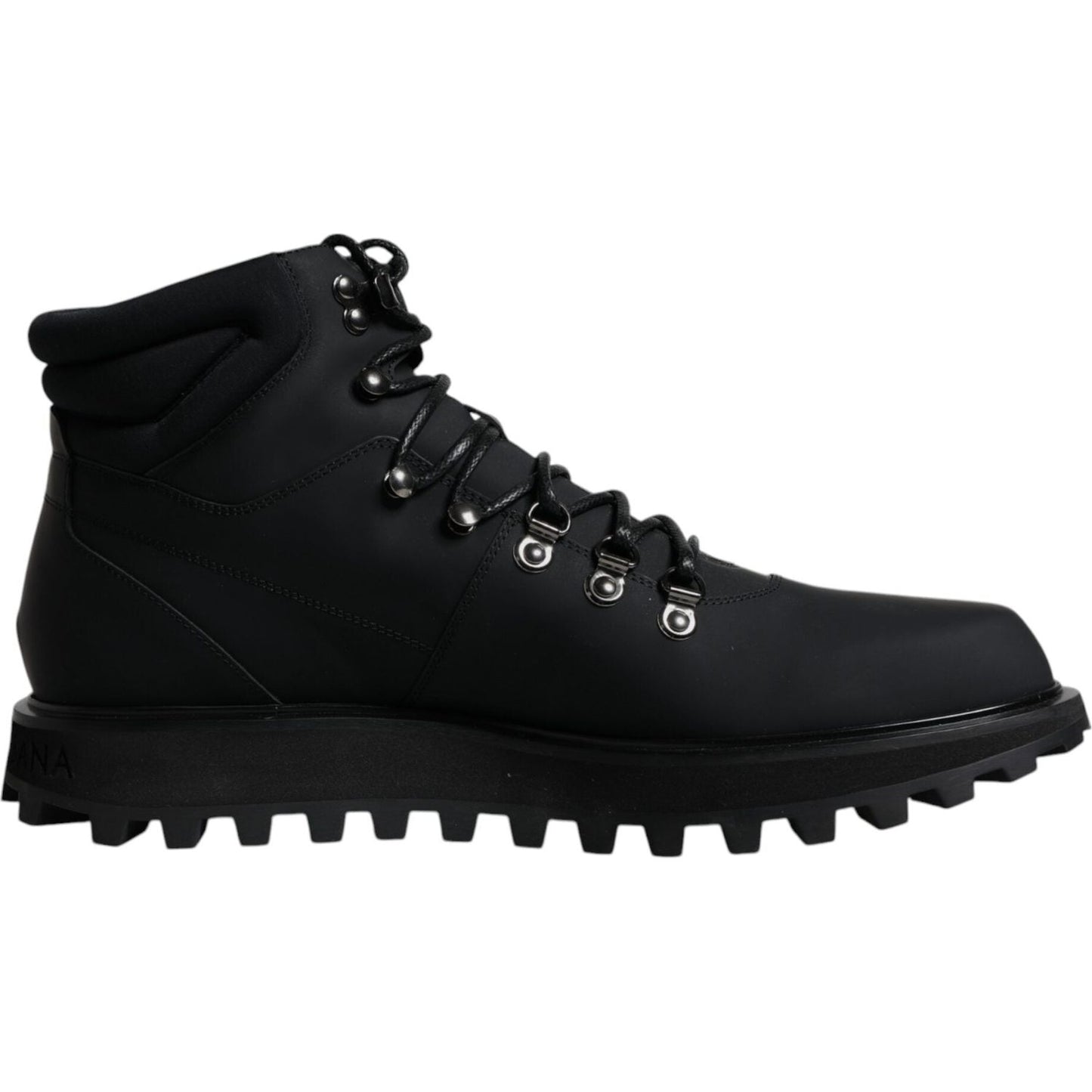 Dolce & Gabbana Black Ankle Boots Vulcano Trekking Shoes Dolce & Gabbana