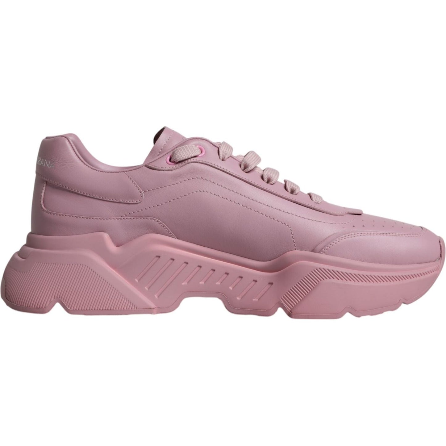 Dolce & Gabbana Pink Leather Daymaster Low Top Sneakers Shoes Dolce & Gabbana