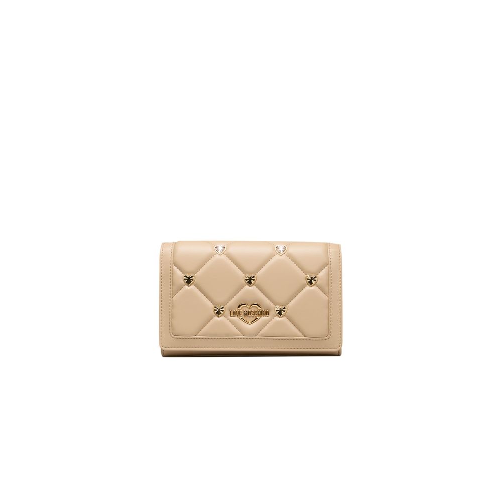 Love Moschino Beige Polyethylene Crossbody Bag Love Moschino