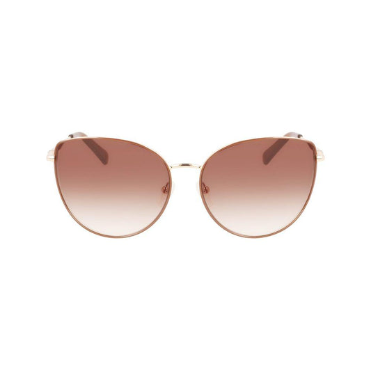 Longchamp Gold Metal Sunglasses Longchamp