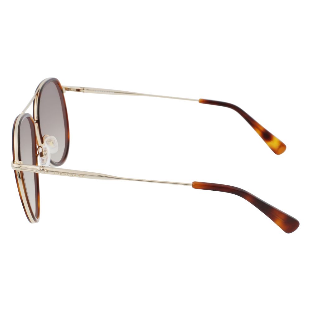 Longchamp Gold Metal Sunglasses