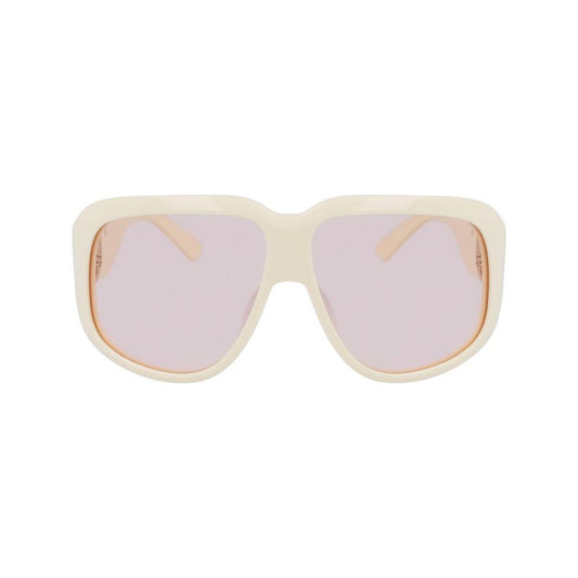 Longchamp White Acetate Sunglasses Longchamp