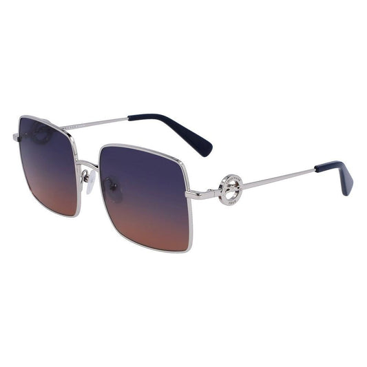 Longchamp Gray Metal Sunglasses Longchamp