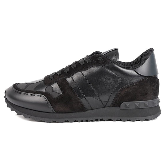 Valentino Black Leather Di Calfskin Sneaker Valentino