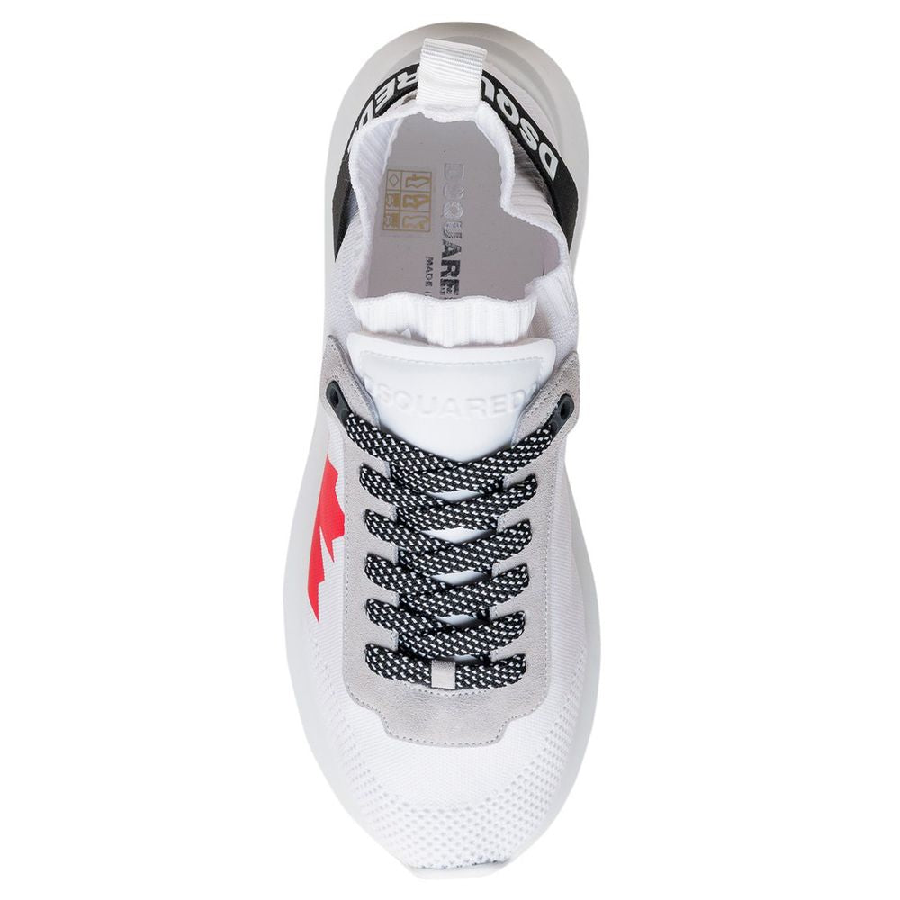 Dsquared² White Polyester Sneaker Dsquared²