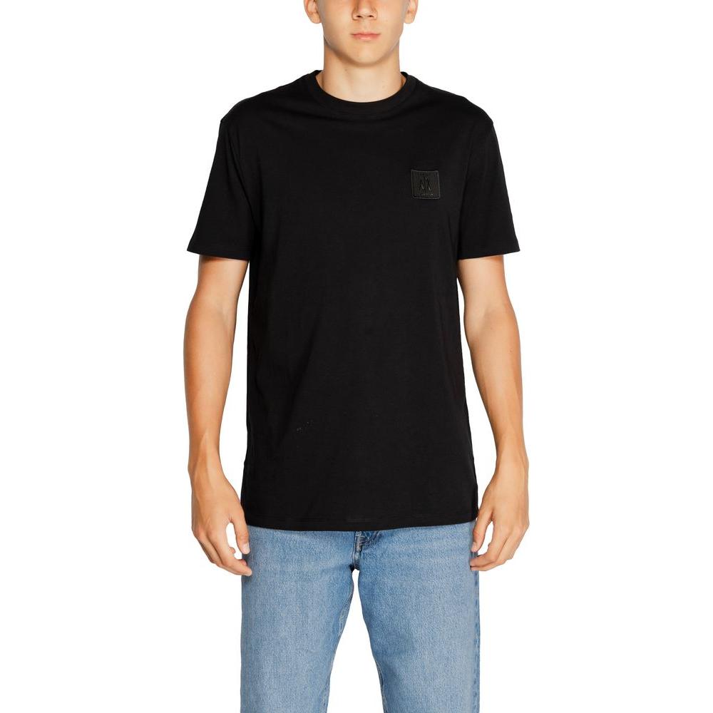 Armani Exchange Black Cotton T-Shirt