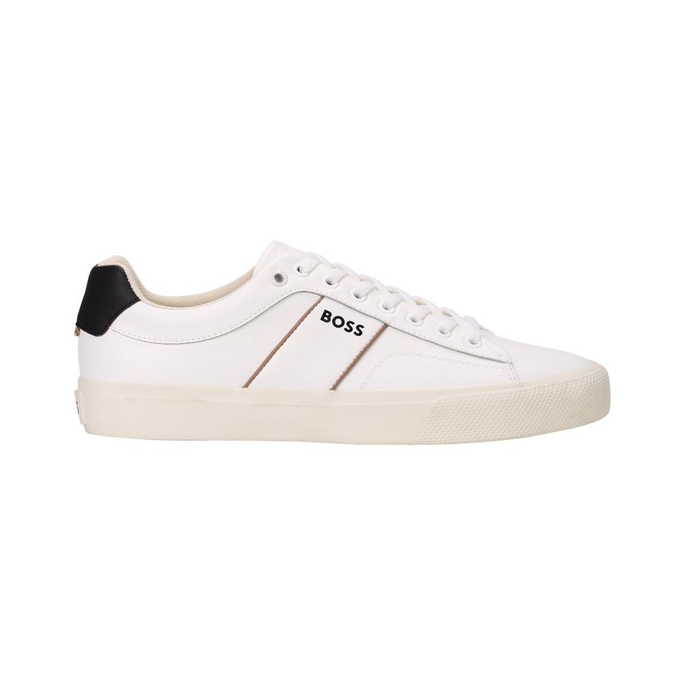 Hugo Boss White Leather Sneaker Hugo Boss