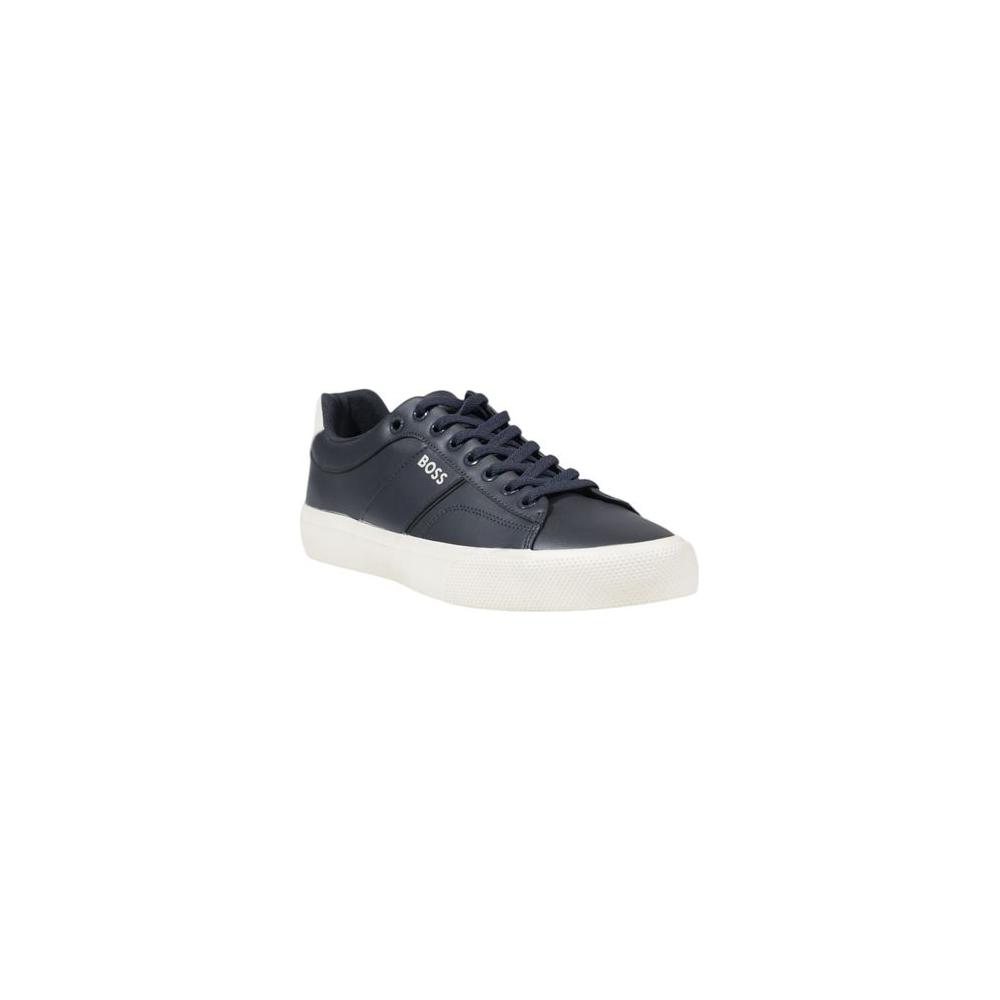 Hugo Boss Blue Leather Sneaker