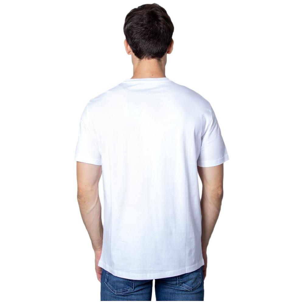 Armani Exchange White Cotton T-Shirt Armani Exchange