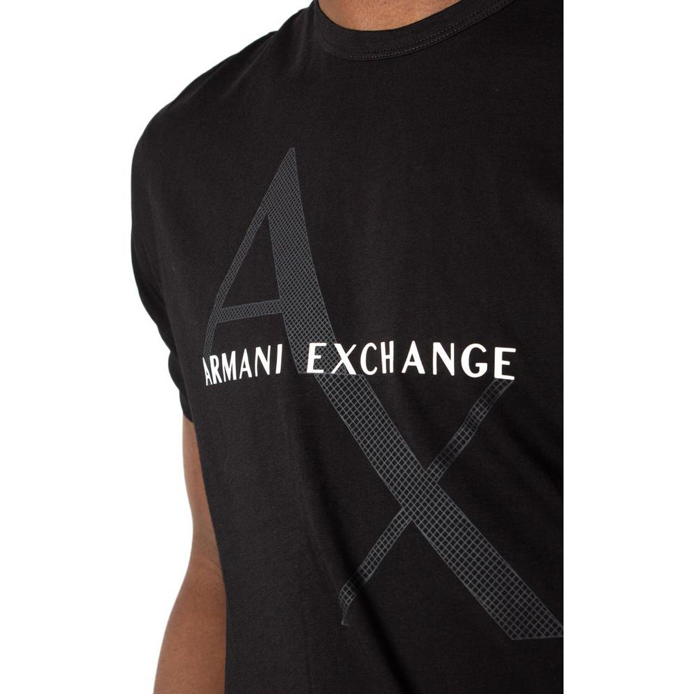 Armani Exchange Black Cotton T-Shirt Armani Exchange