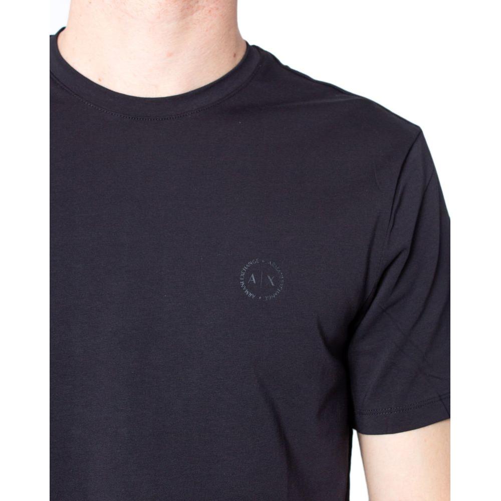 Armani Exchange Black Cotton T-Shirt