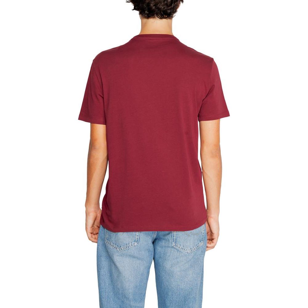 Armani Exchange Bordeaux Cotton T-Shirt