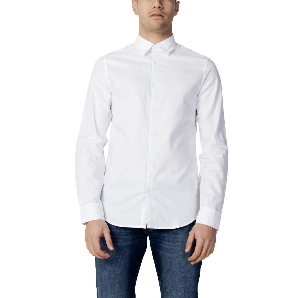 Armani Exchange White Cotton Shirt Armani Exchange