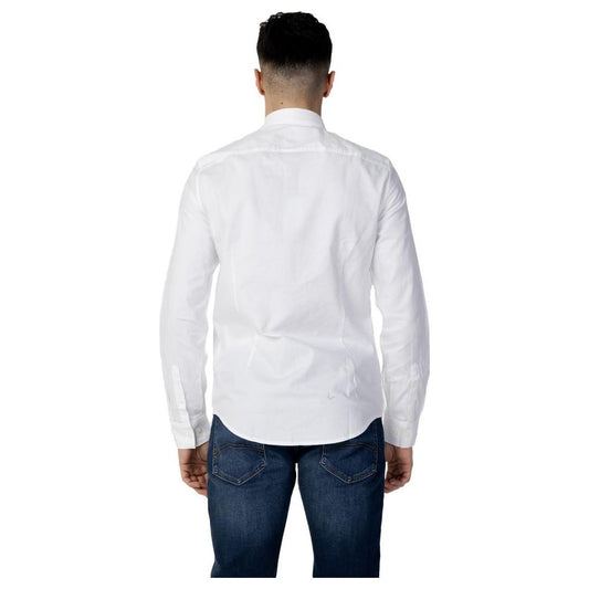 Armani Exchange White Cotton Shirt Armani Exchange