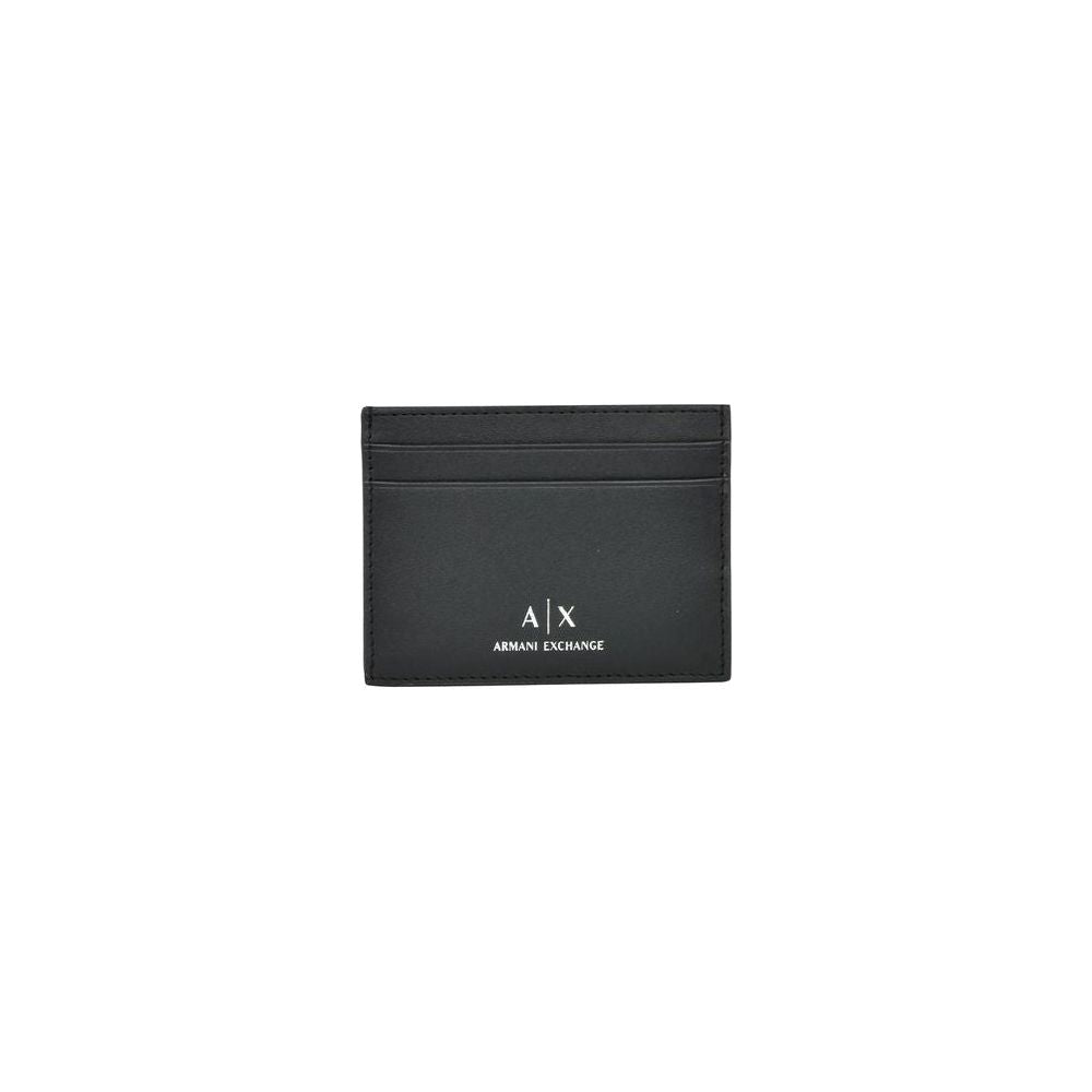 Armani Exchange Black Leather Wallet