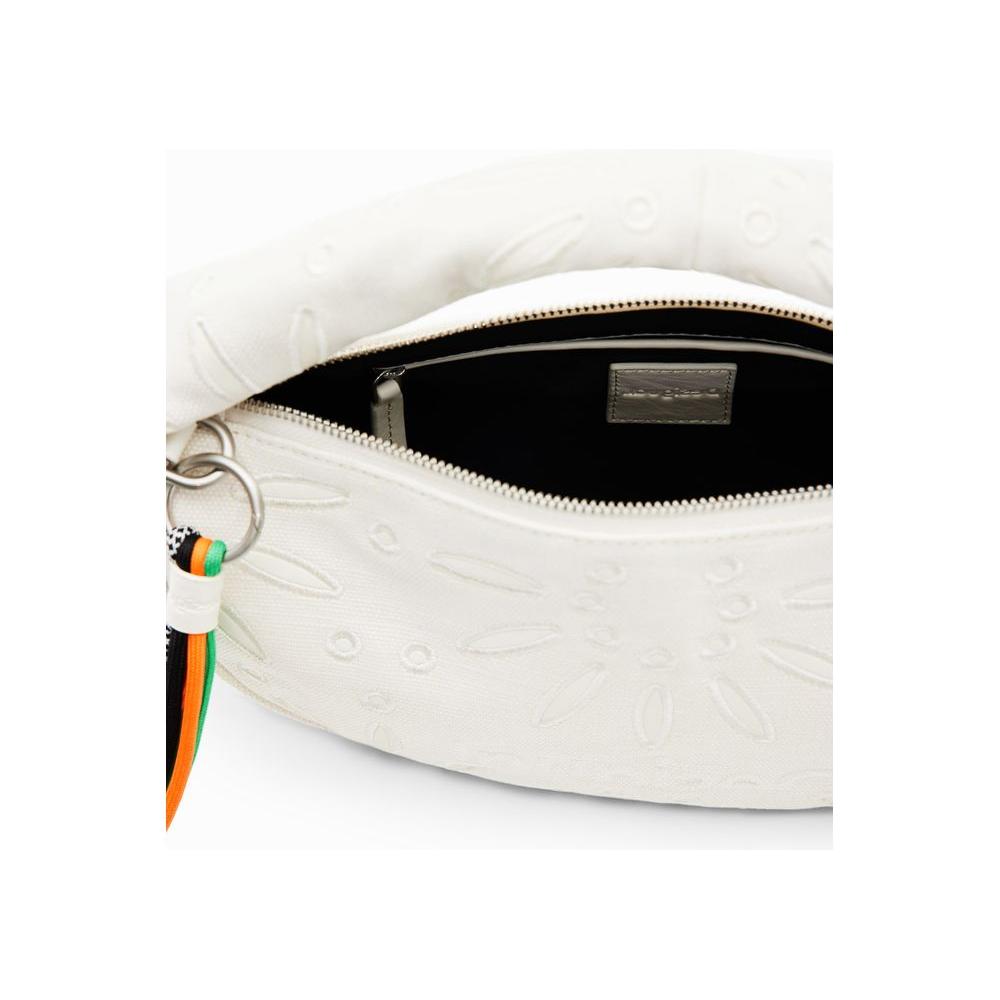 Desigual Cream Juta Handbag