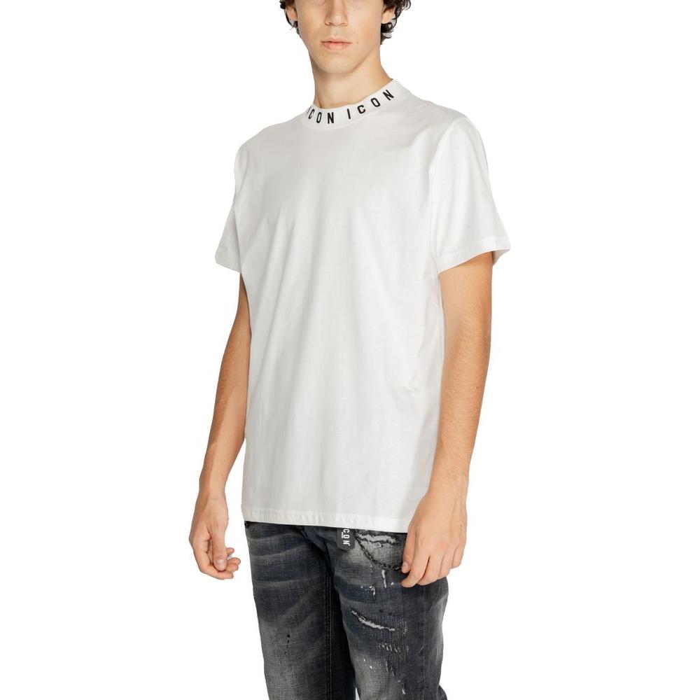 Icon White Cotton T-Shirt Icon