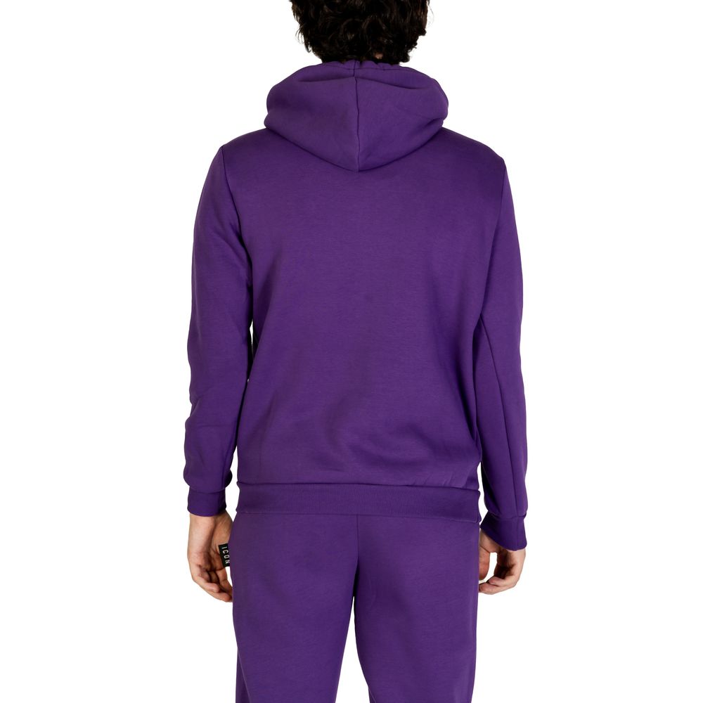 Icon Purple Cotton Hoodie
