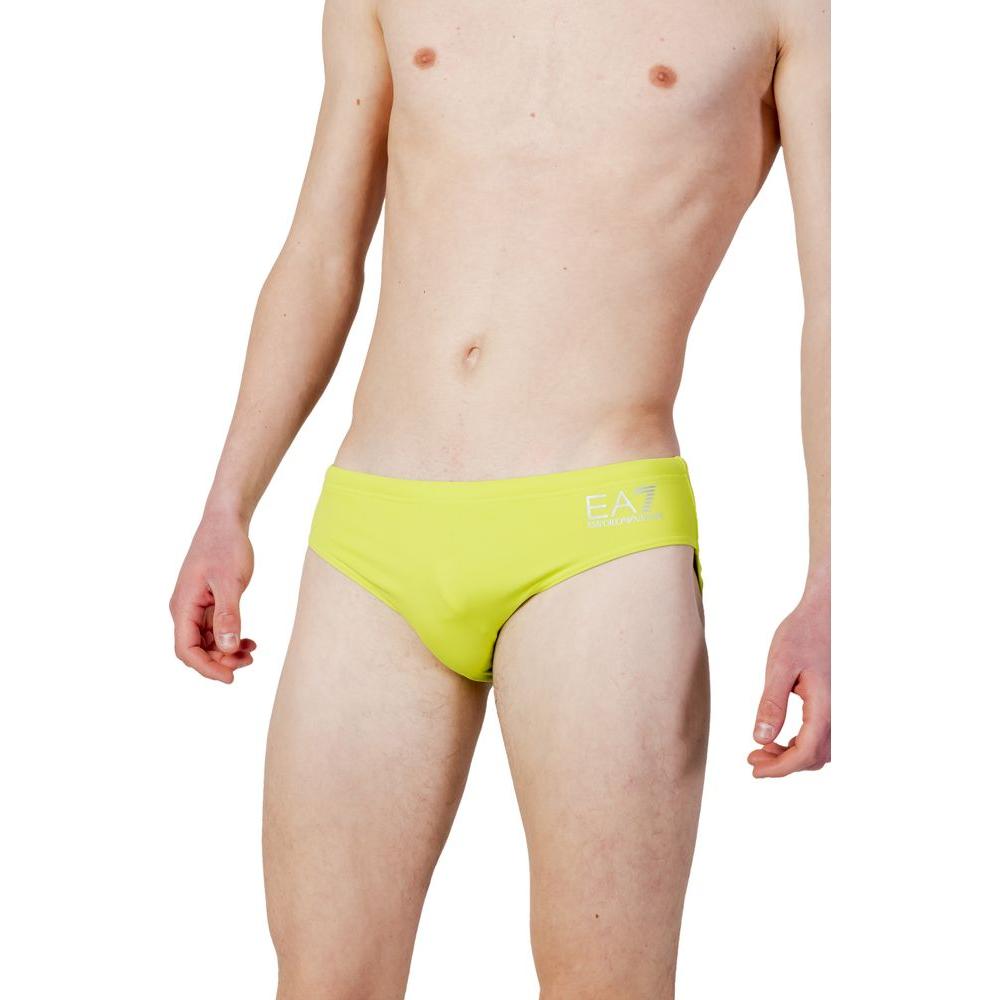 EA7 Emporio Armani Green Polyester Swimwear EA7 Emporio Armani