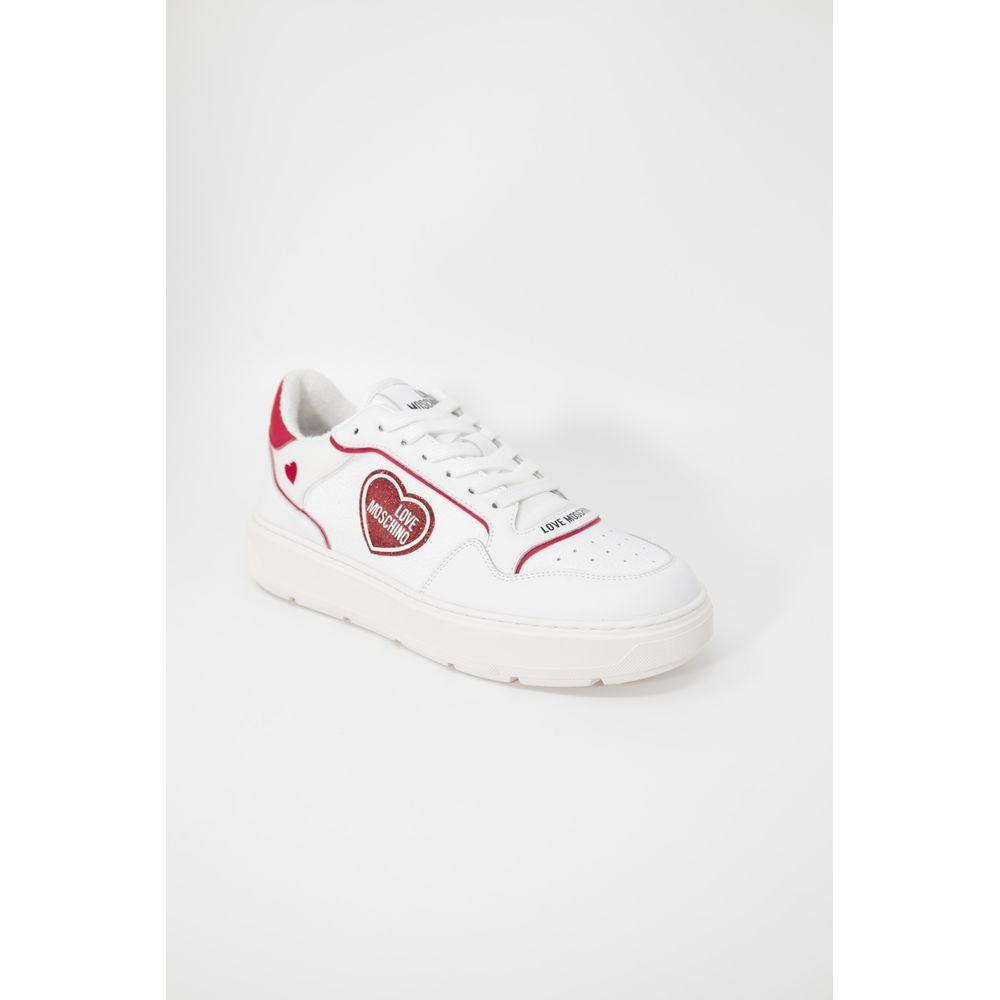 Love Moschino Red Polyethylene Sneaker Love Moschino