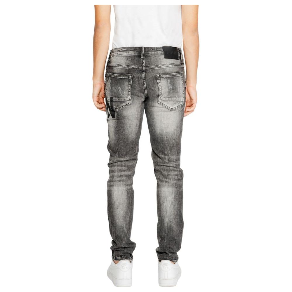 Icon Gray Cotton Jeans & Pant Icon