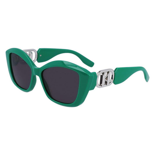 Karl Lagerfeld Green Injected Sunglasses Karl Lagerfeld