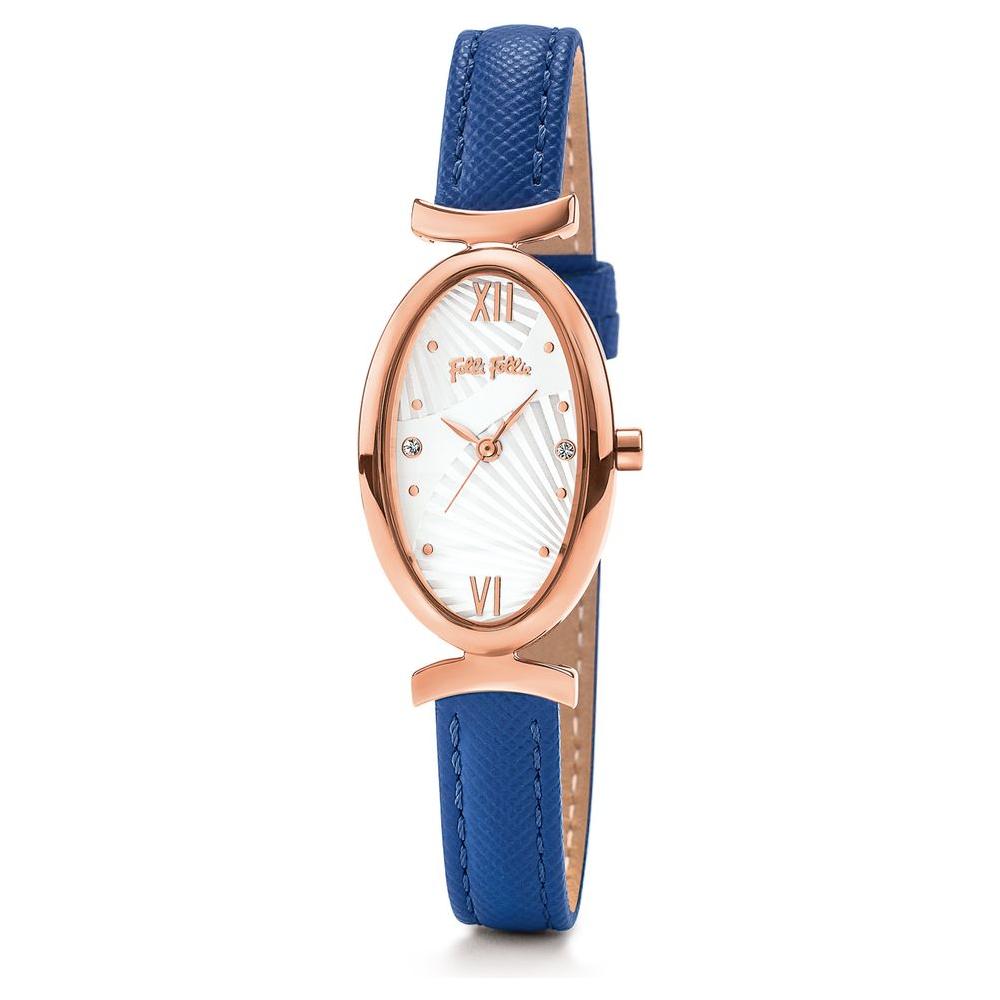 Folli Follie Blue Leather Watch Folli Follie