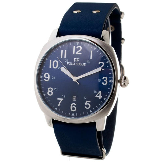 Folli Follie Blue Leather Watch Folli Follie