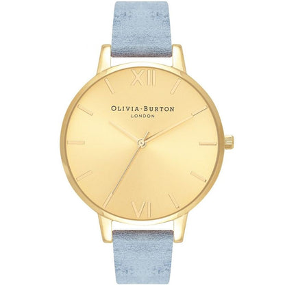 Olivia Burton Blue Artificial Leather Dress Watch