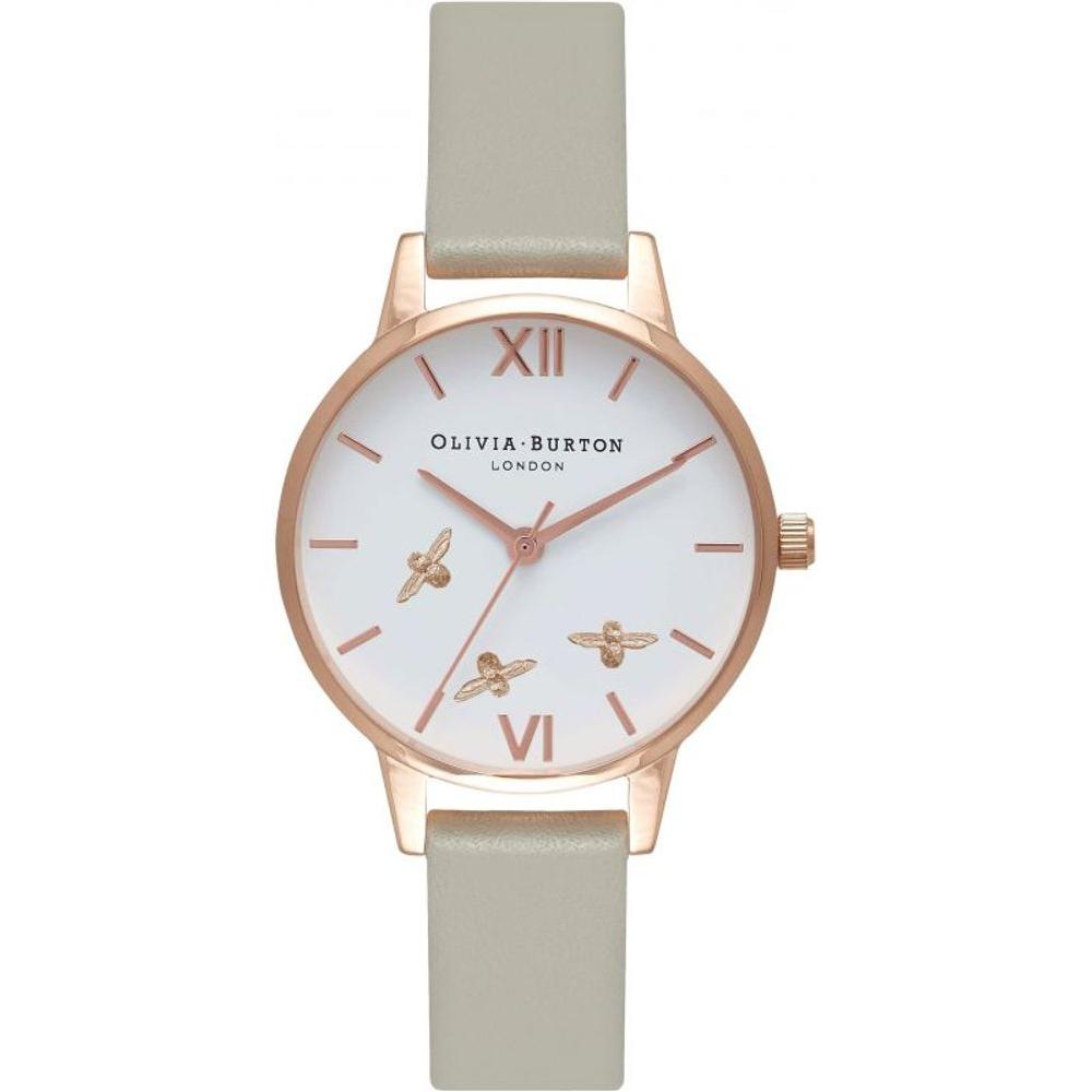 Olivia Burton Gray Synthetic Leather Watch Olivia Burton