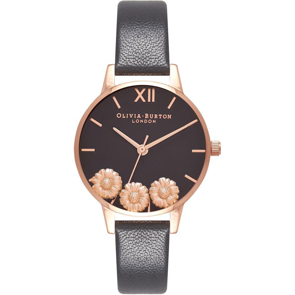 Olivia Burton Black Synthetic Leather Watch Olivia Burton