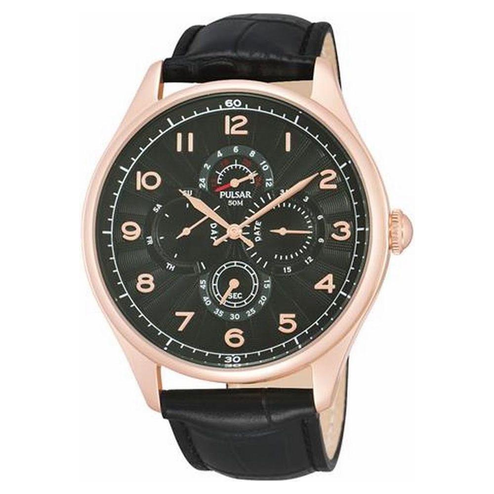 Pulsar Black Leather Watch Pulsar