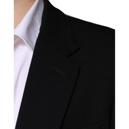 Dolce & Gabbana Black Wool Single Breasted Formal Blazer