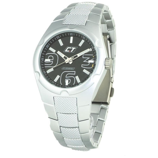 Chronotech Silver Stainless Steel Dress Watch
