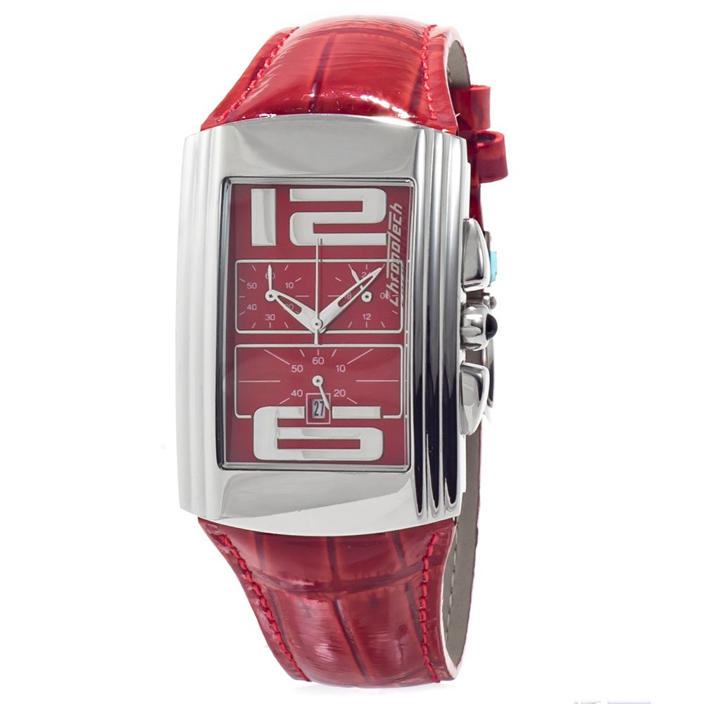 Chronotech Multicolor Leather Dress Watch