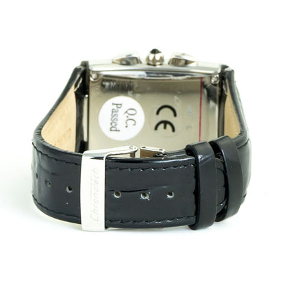 Chronotech Black Leather Dress Watch