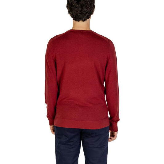 Calvin Klein Bordeaux Wool Wool T-Shirt Calvin Klein Brown