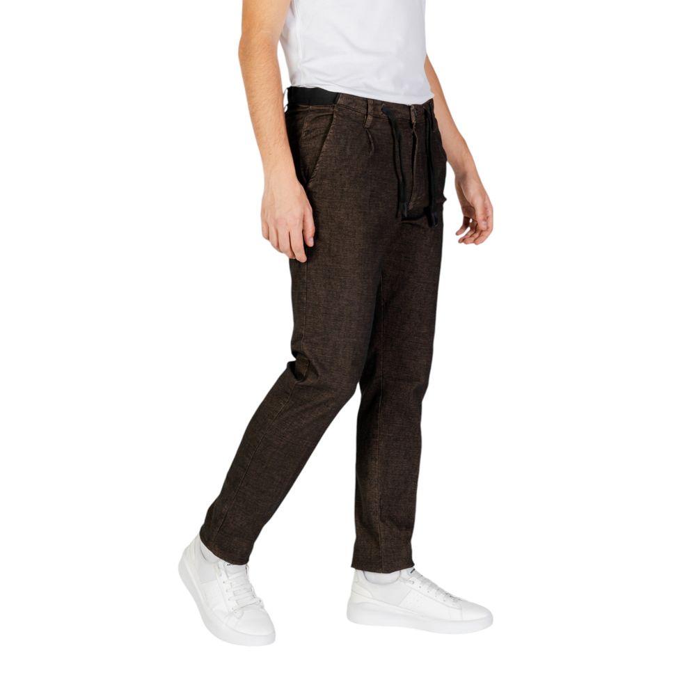 Hamaki-Ho Brown Cotton Casual Pants