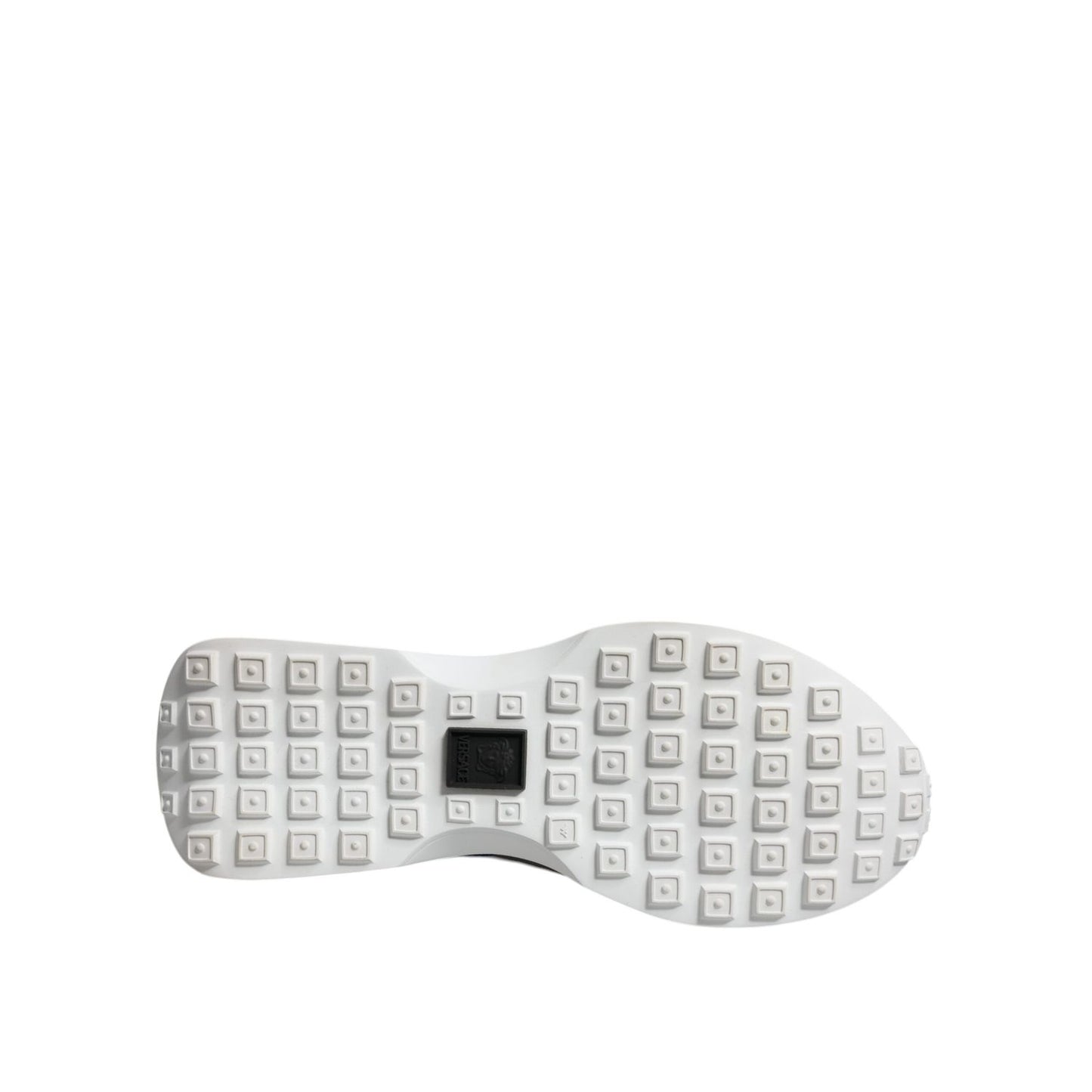 Versace Multicolor Canvas Quad Fabric Medusa Low Top Sneakers Shoes Versace