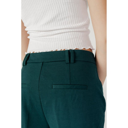 Only Green Polyester Casual Pants