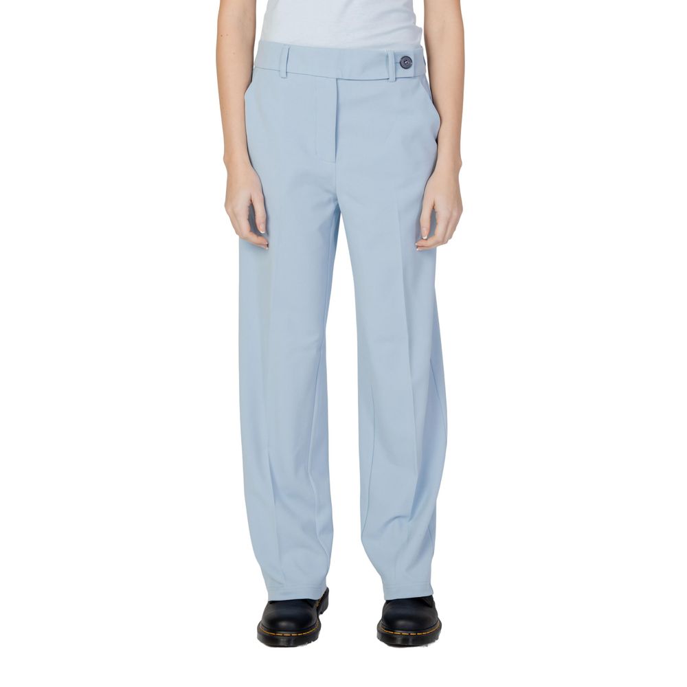 Only Blue Polyester Casual Pants