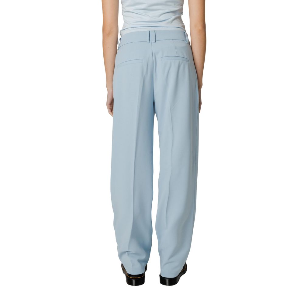 Only Blue Polyester Casual Pants