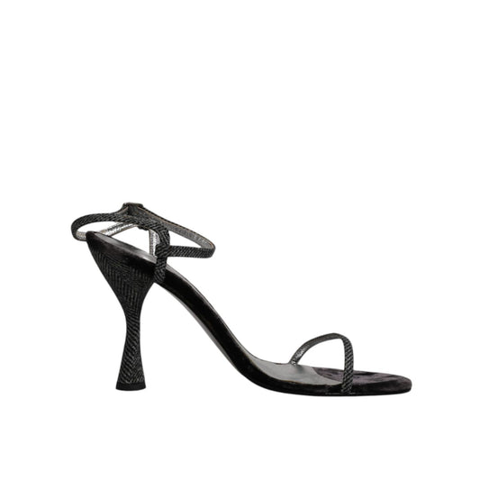 Dolce & Gabbana Black Ankle Strap High Heels Sandals Shoes