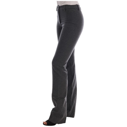 Ermanno Scervino Gray Wool Stretch Slim Pants